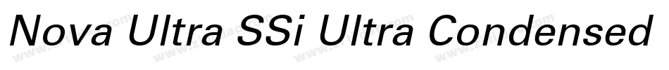 Nova Ultra SSi Ultra Condensed字体转换